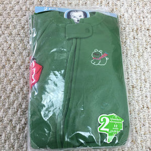 New 2 Gerber Baby Infant Blanket Sleepers 12 Month